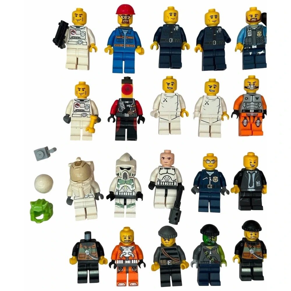 LEGO Minifigures Lot - Police, Space, Chef,  Construction, and More